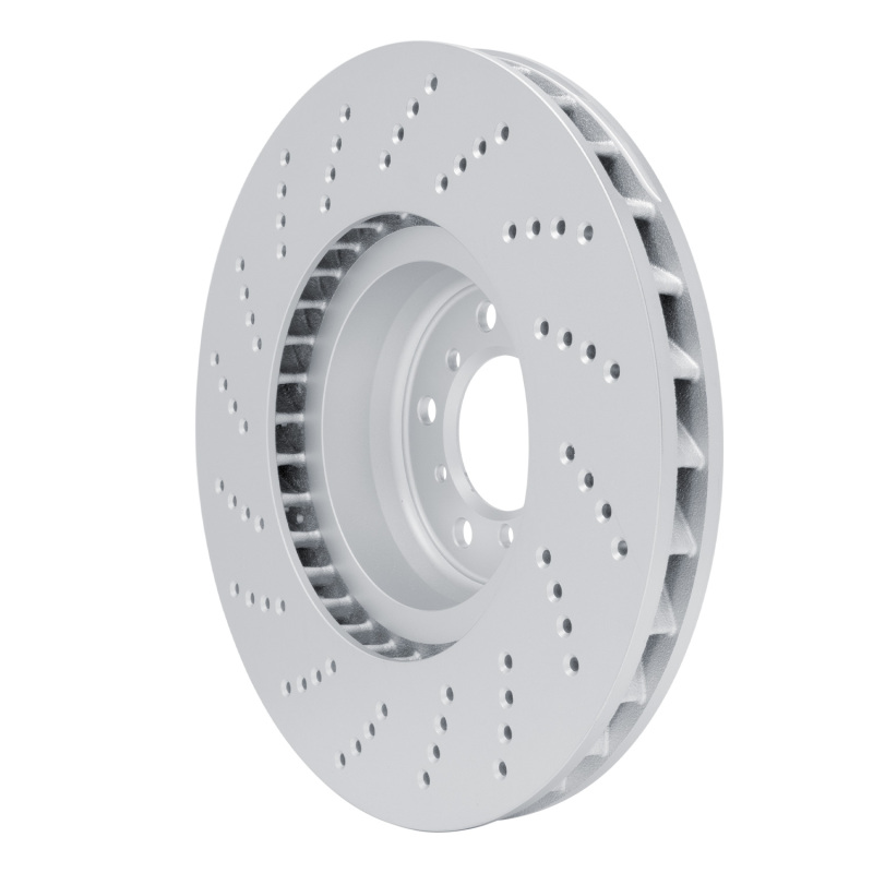 BMW M5 Brake Rotor (1) - Right Front - R1 Concepts - GeoSPEC Coated Rotor - Drilled - `06-`10